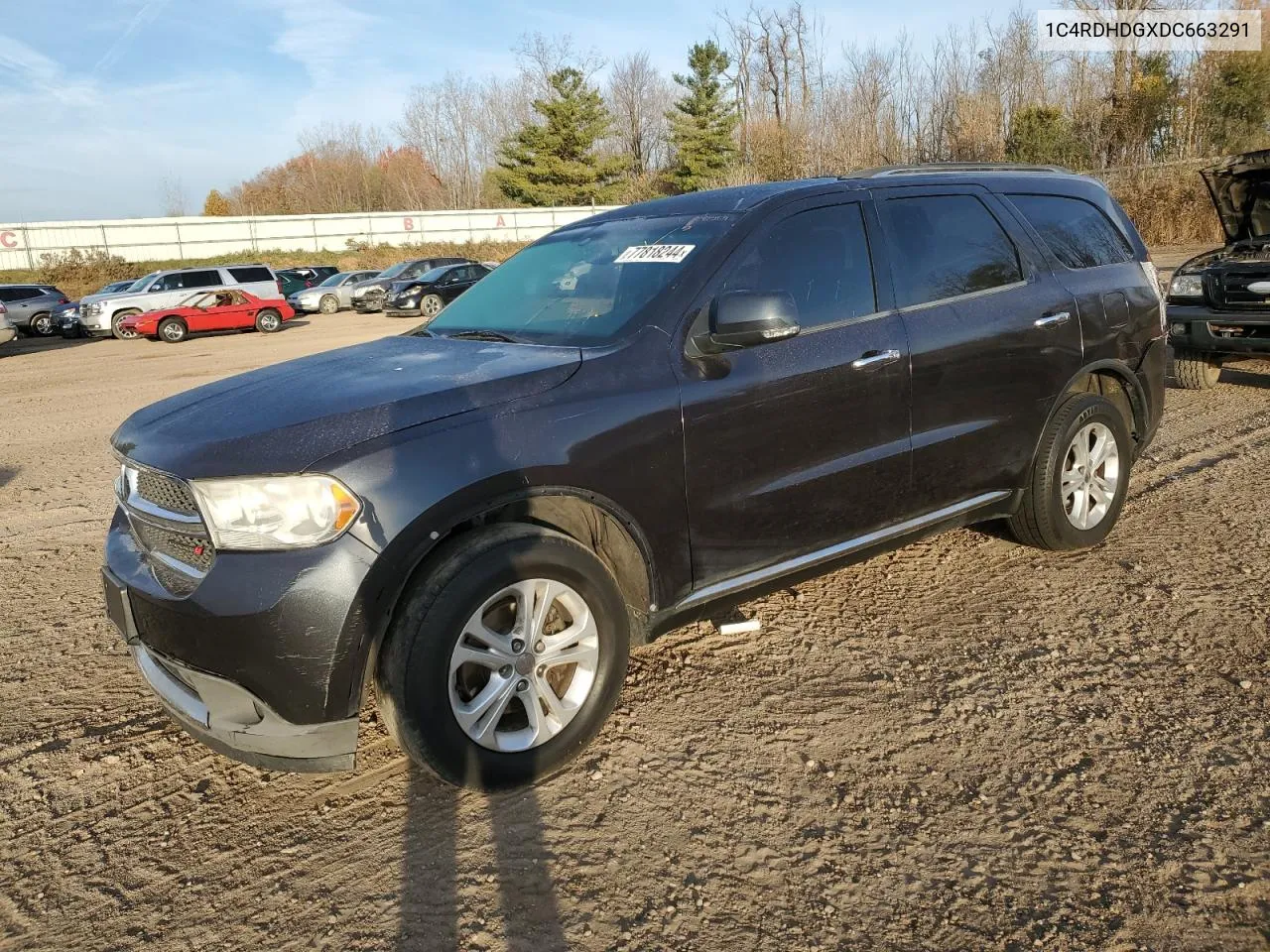 2013 Dodge Durango Crew VIN: 1C4RDHDGXDC663291 Lot: 77818244