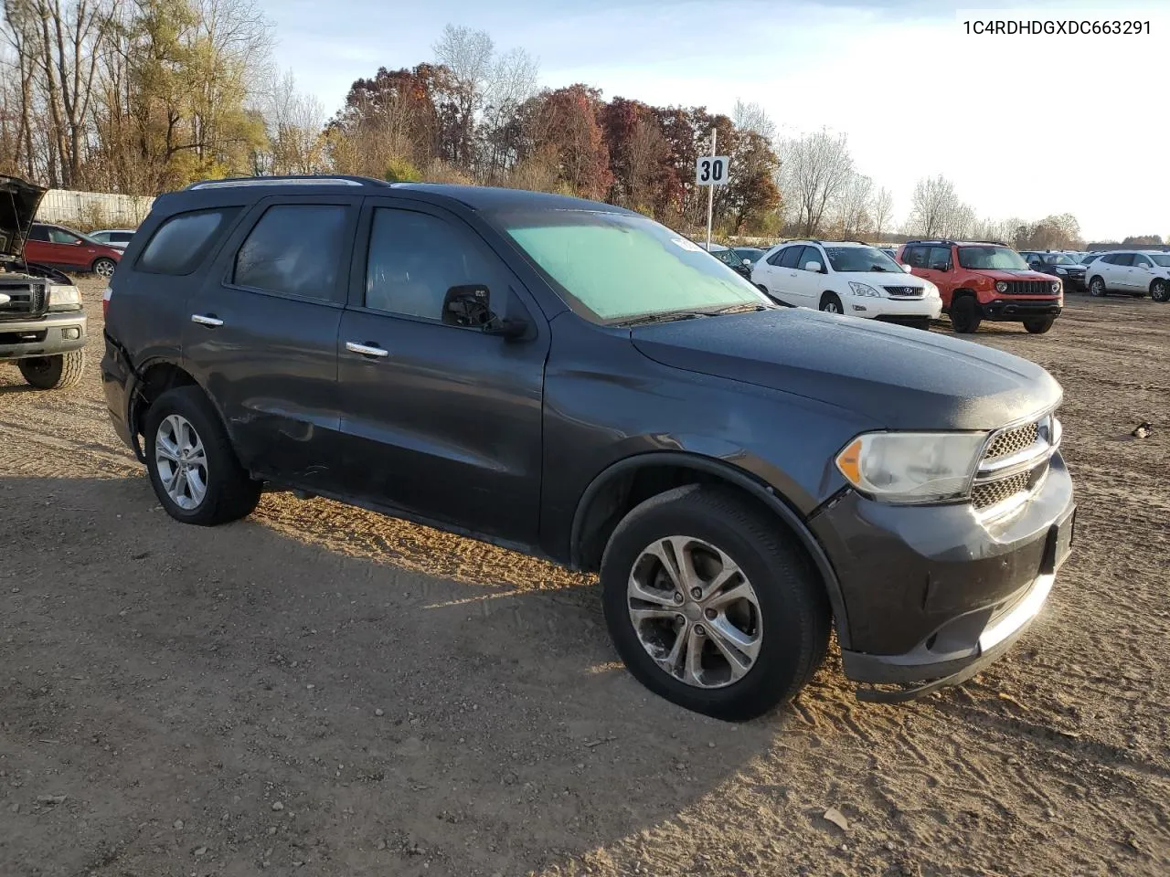 2013 Dodge Durango Crew VIN: 1C4RDHDGXDC663291 Lot: 77818244