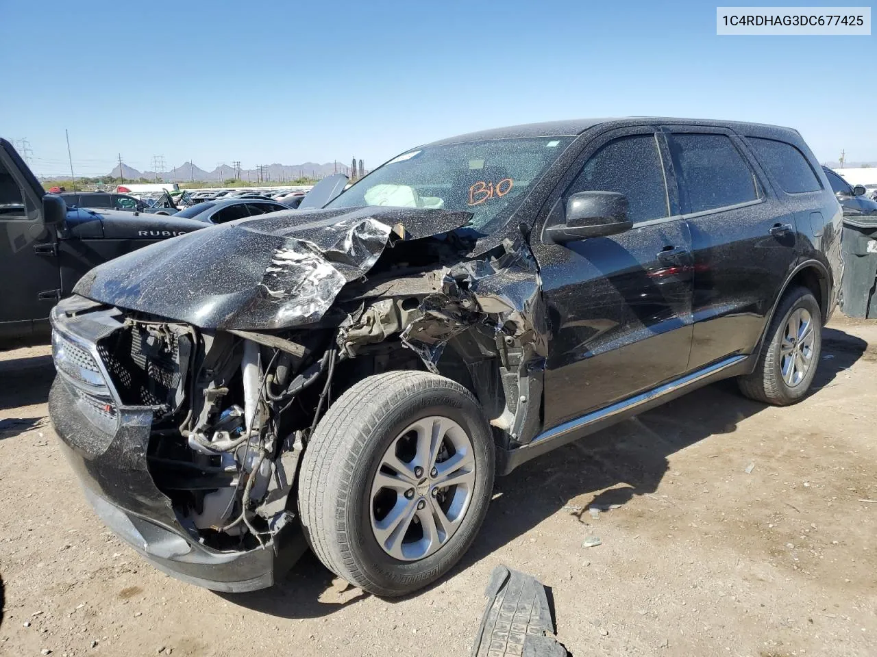 2013 Dodge Durango Sxt VIN: 1C4RDHAG3DC677425 Lot: 78037074