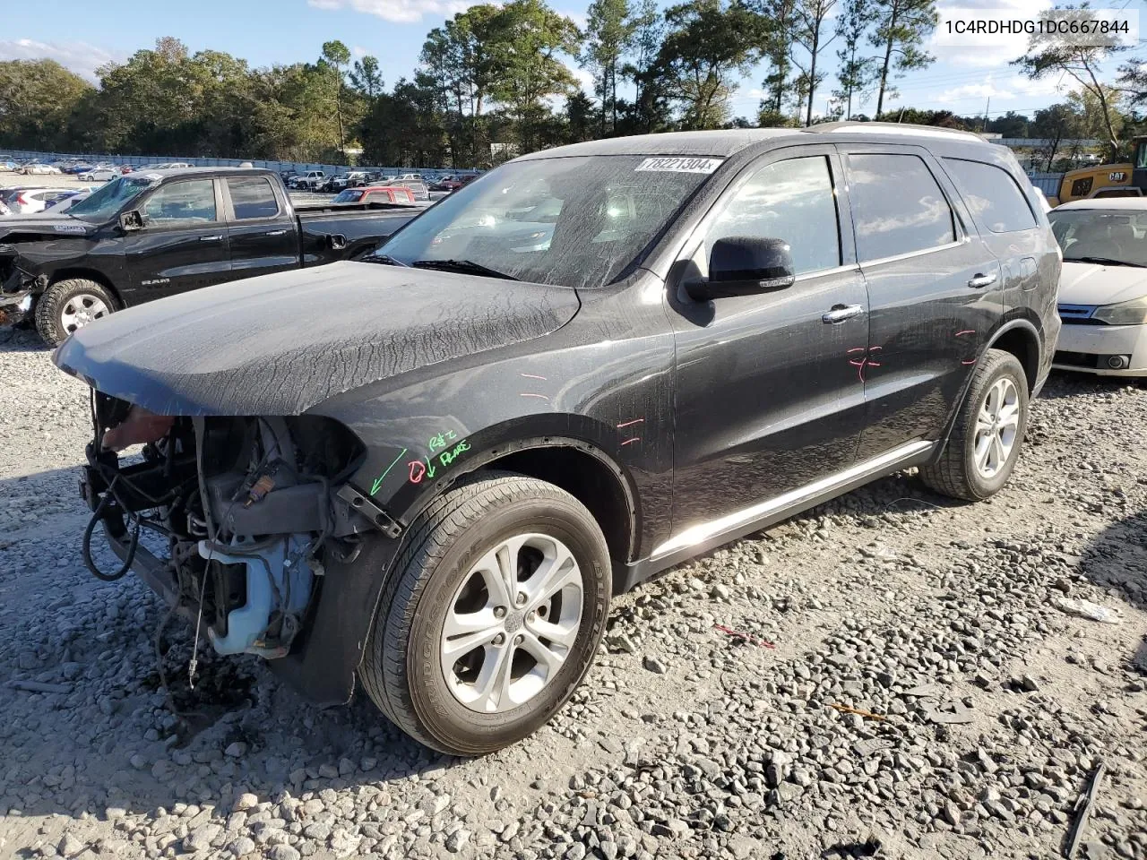 2013 Dodge Durango Crew VIN: 1C4RDHDG1DC667844 Lot: 78221304