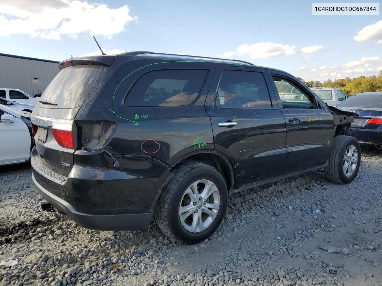 2013 Dodge Durango Crew VIN: 1C4RDHDG1DC667844 Lot: 78221304