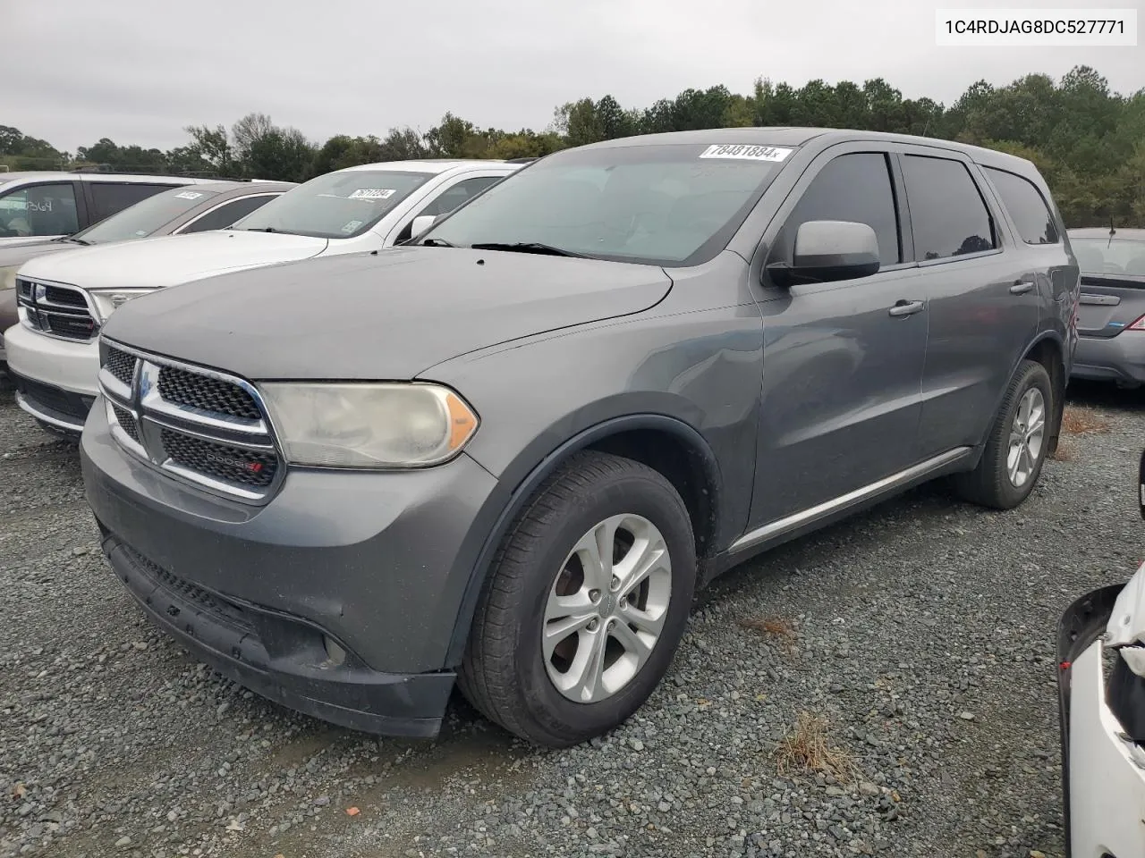 2013 Dodge Durango Sxt VIN: 1C4RDJAG8DC527771 Lot: 78481884