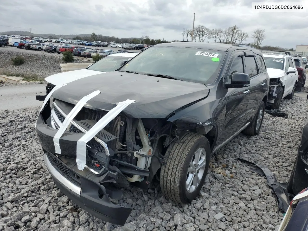 2013 Dodge Durango Crew VIN: 1C4RDJDG6DC664686 Lot: 78545374