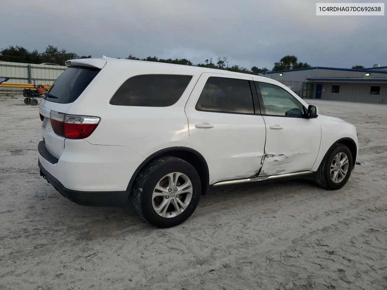 2013 Dodge Durango Sxt VIN: 1C4RDHAG7DC692638 Lot: 79679434