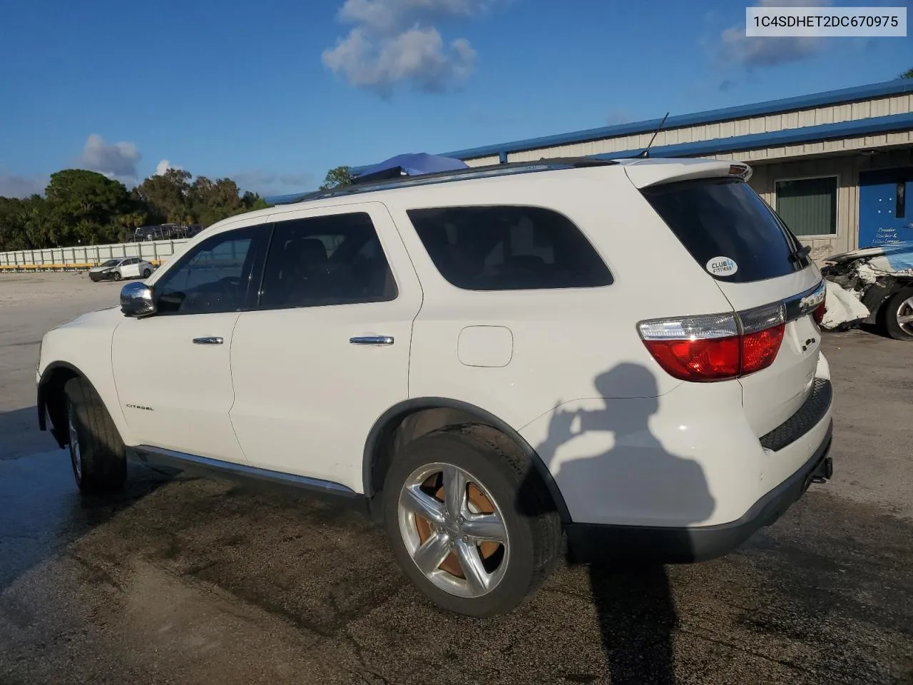 2013 Dodge Durango Citadel VIN: 1C4SDHET2DC670975 Lot: 80535204