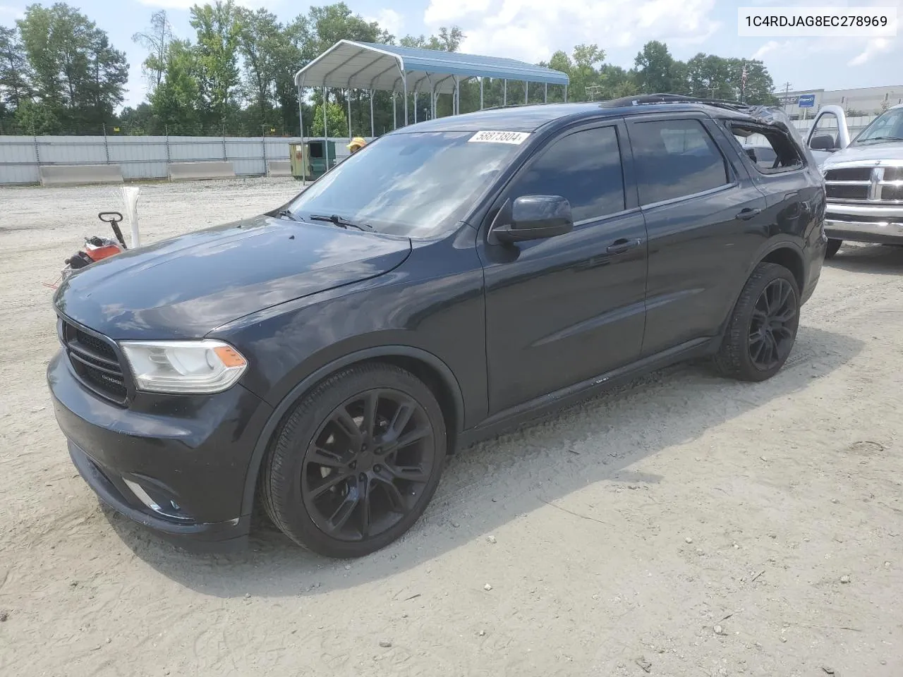 2014 Dodge Durango Sxt VIN: 1C4RDJAG8EC278969 Lot: 58873804