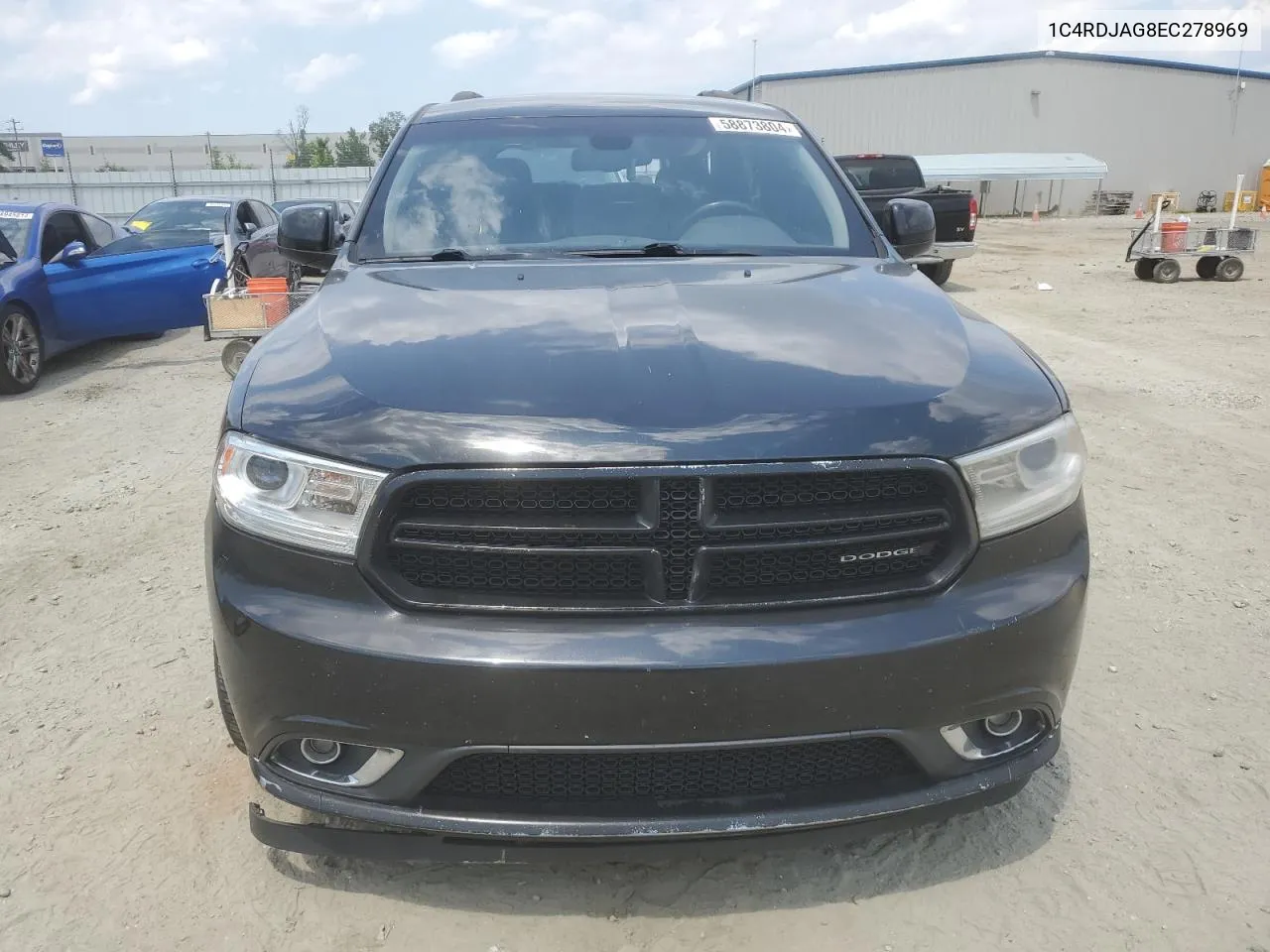 2014 Dodge Durango Sxt VIN: 1C4RDJAG8EC278969 Lot: 58873804