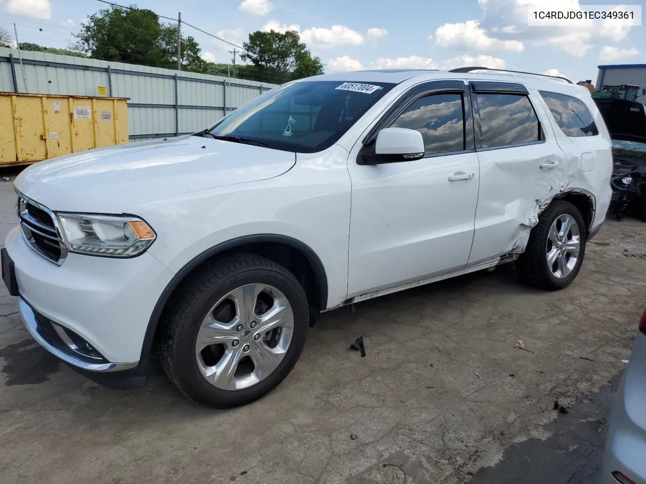 1C4RDJDG1EC349361 2014 Dodge Durango Limited