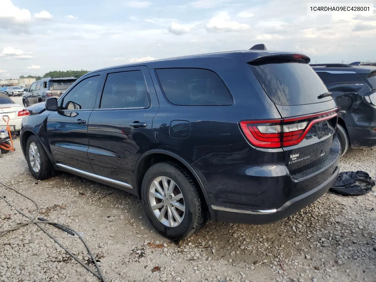 2014 Dodge Durango Sxt VIN: 1C4RDHAG9EC428001 Lot: 64029354