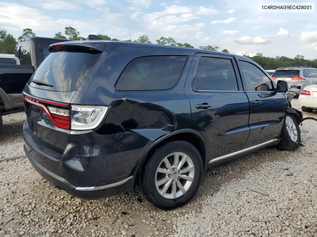 2014 Dodge Durango Sxt VIN: 1C4RDHAG9EC428001 Lot: 64029354