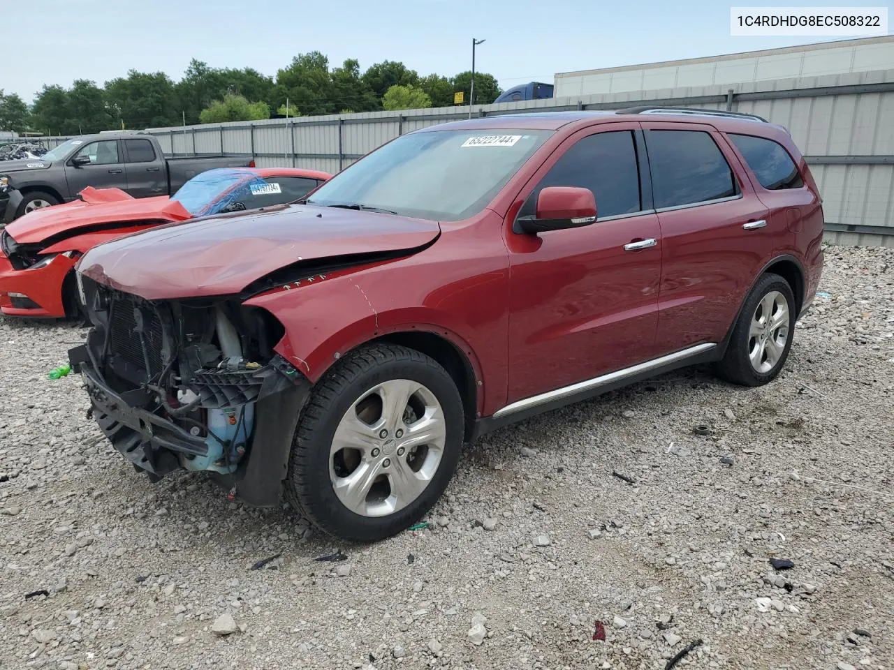 2014 Dodge Durango Limited VIN: 1C4RDHDG8EC508322 Lot: 65222744