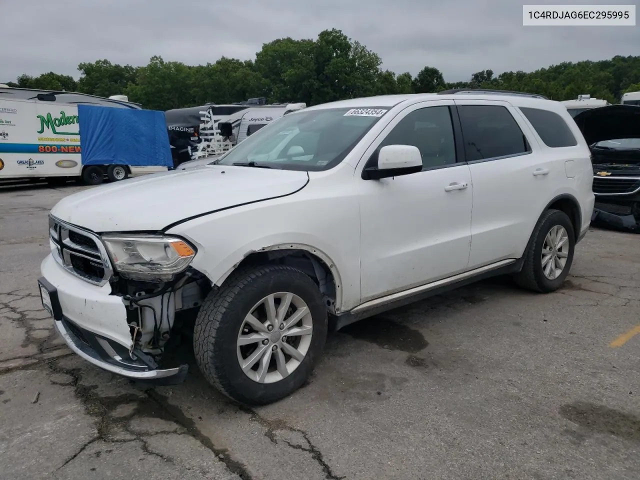 2014 Dodge Durango Sxt VIN: 1C4RDJAG6EC295995 Lot: 66324354