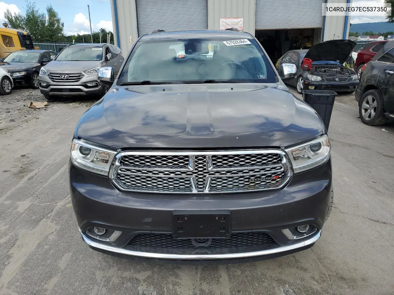 1C4RDJEG7EC537350 2014 Dodge Durango Citadel