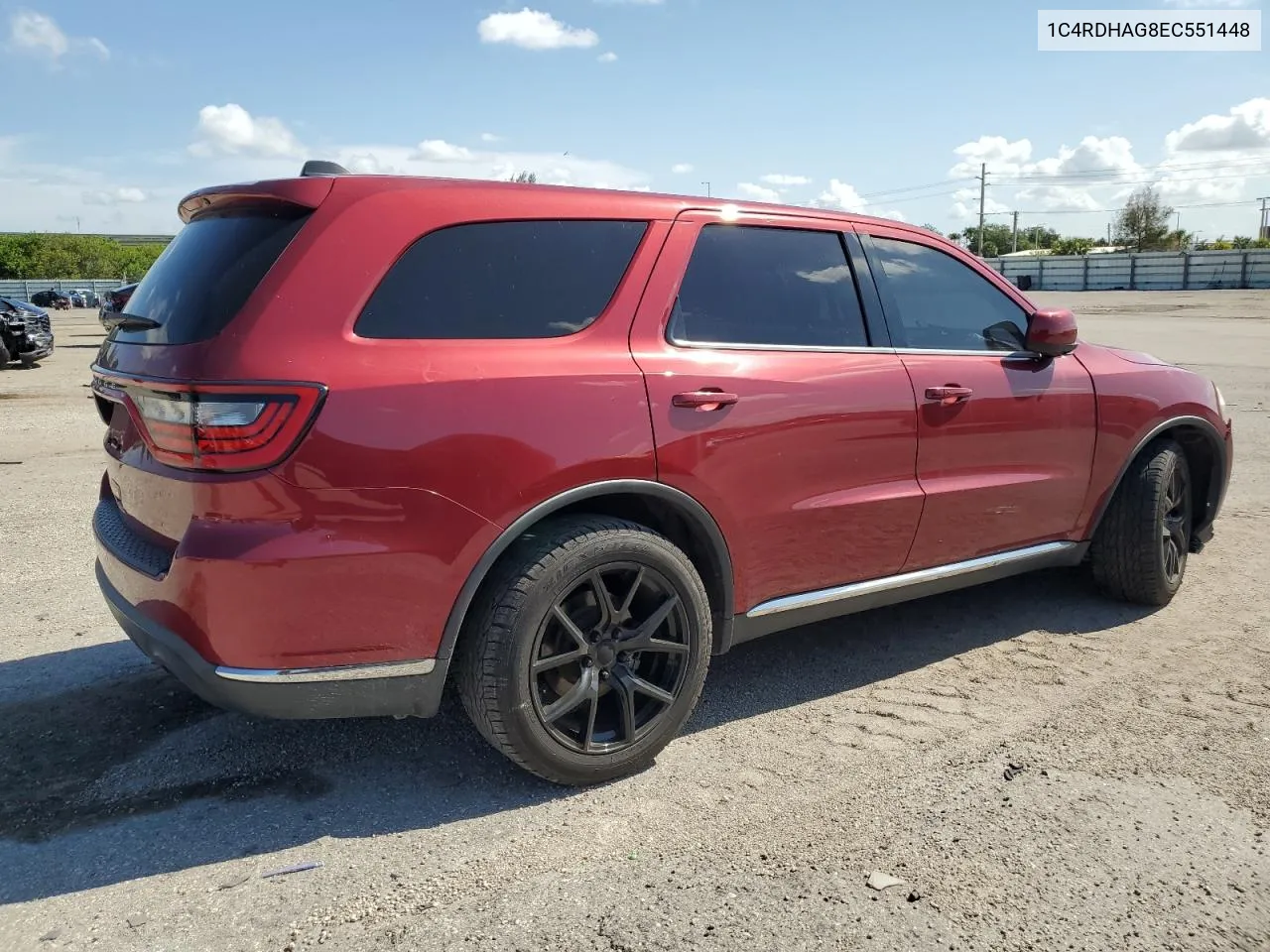 2014 Dodge Durango Sxt VIN: 1C4RDHAG8EC551448 Lot: 67666644