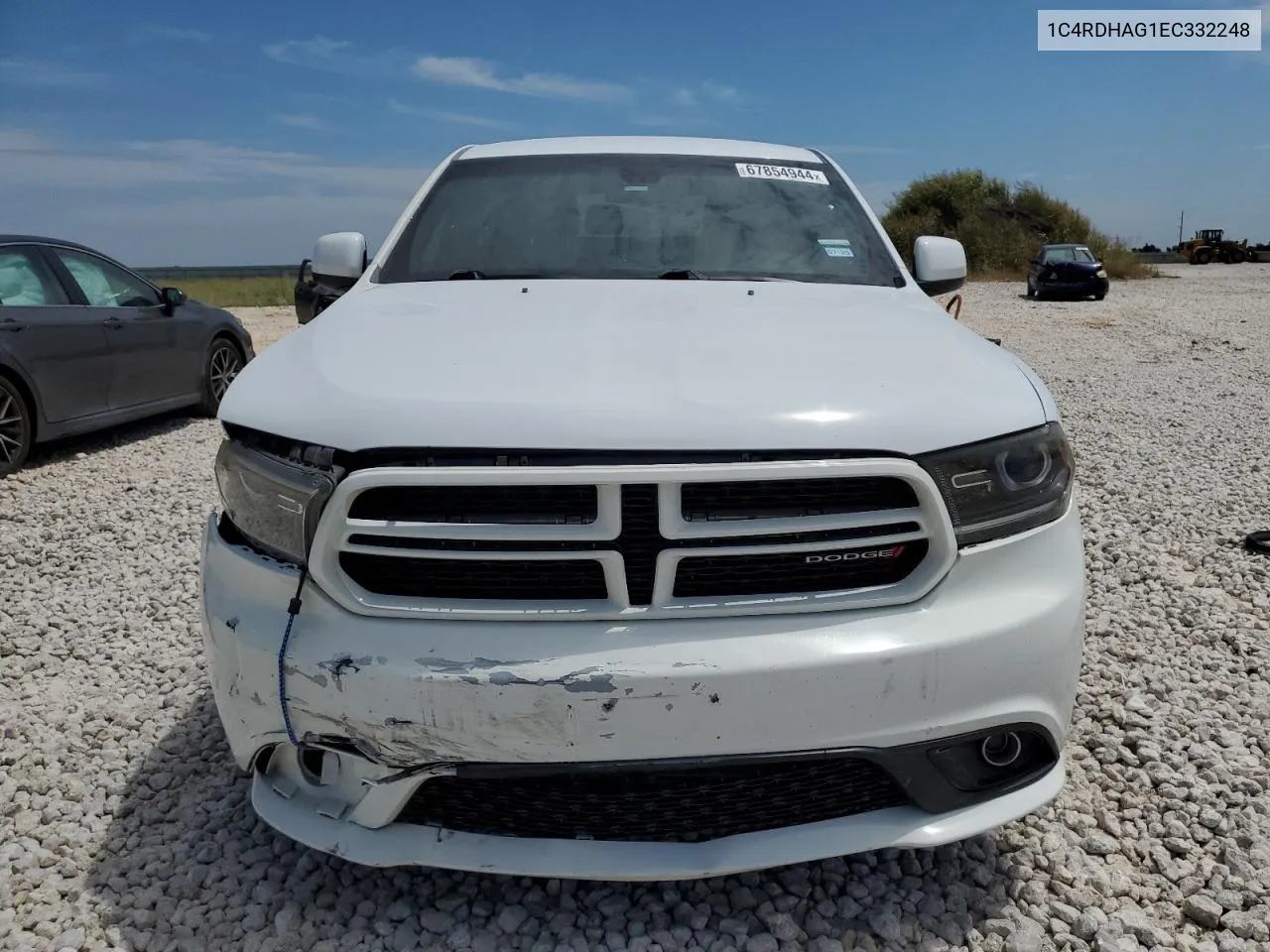 2014 Dodge Durango Sxt VIN: 1C4RDHAG1EC332248 Lot: 67854944