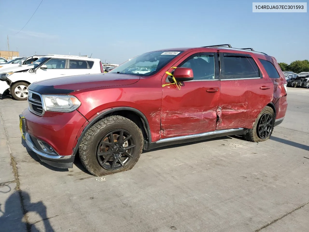 2014 Dodge Durango Sxt VIN: 1C4RDJAG7EC301593 Lot: 68390294