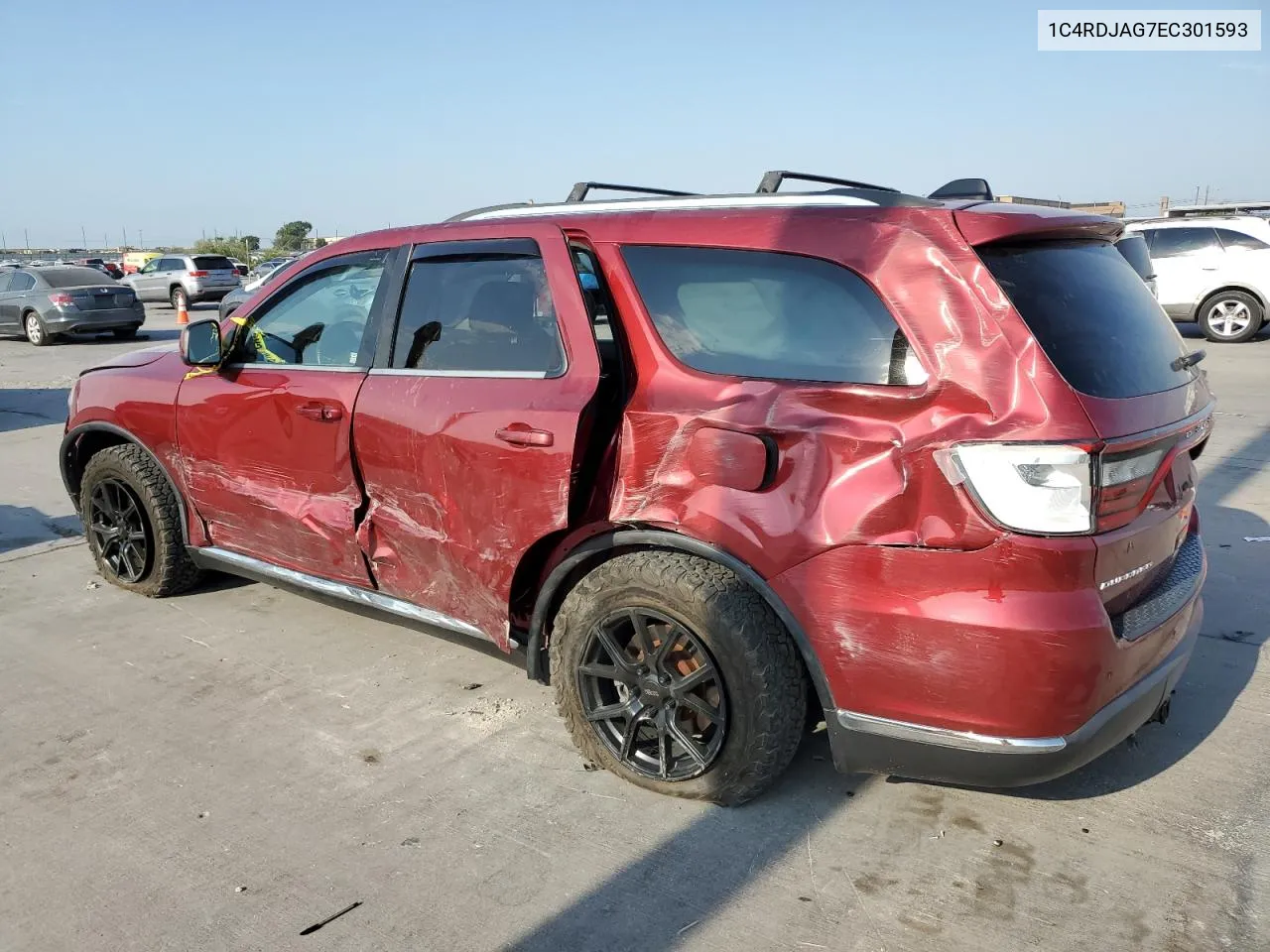 2014 Dodge Durango Sxt VIN: 1C4RDJAG7EC301593 Lot: 68390294