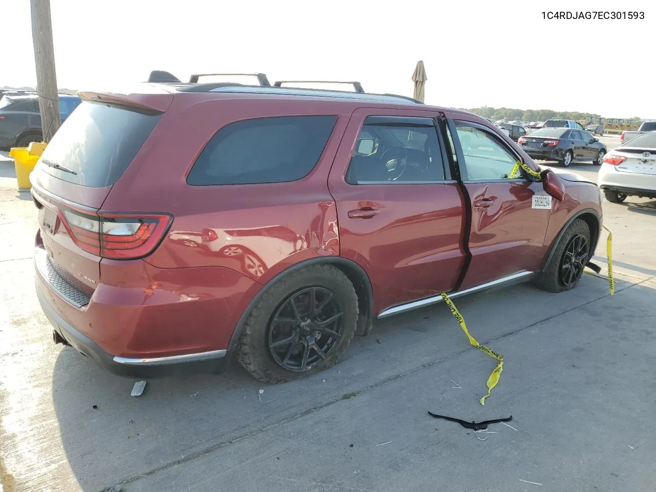 2014 Dodge Durango Sxt VIN: 1C4RDJAG7EC301593 Lot: 68390294