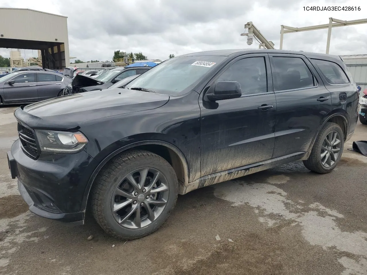 2014 Dodge Durango Sxt VIN: 1C4RDJAG3EC428616 Lot: 68934554