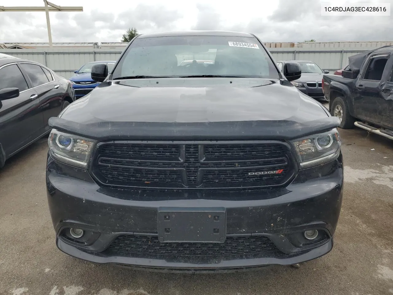 2014 Dodge Durango Sxt VIN: 1C4RDJAG3EC428616 Lot: 68934554