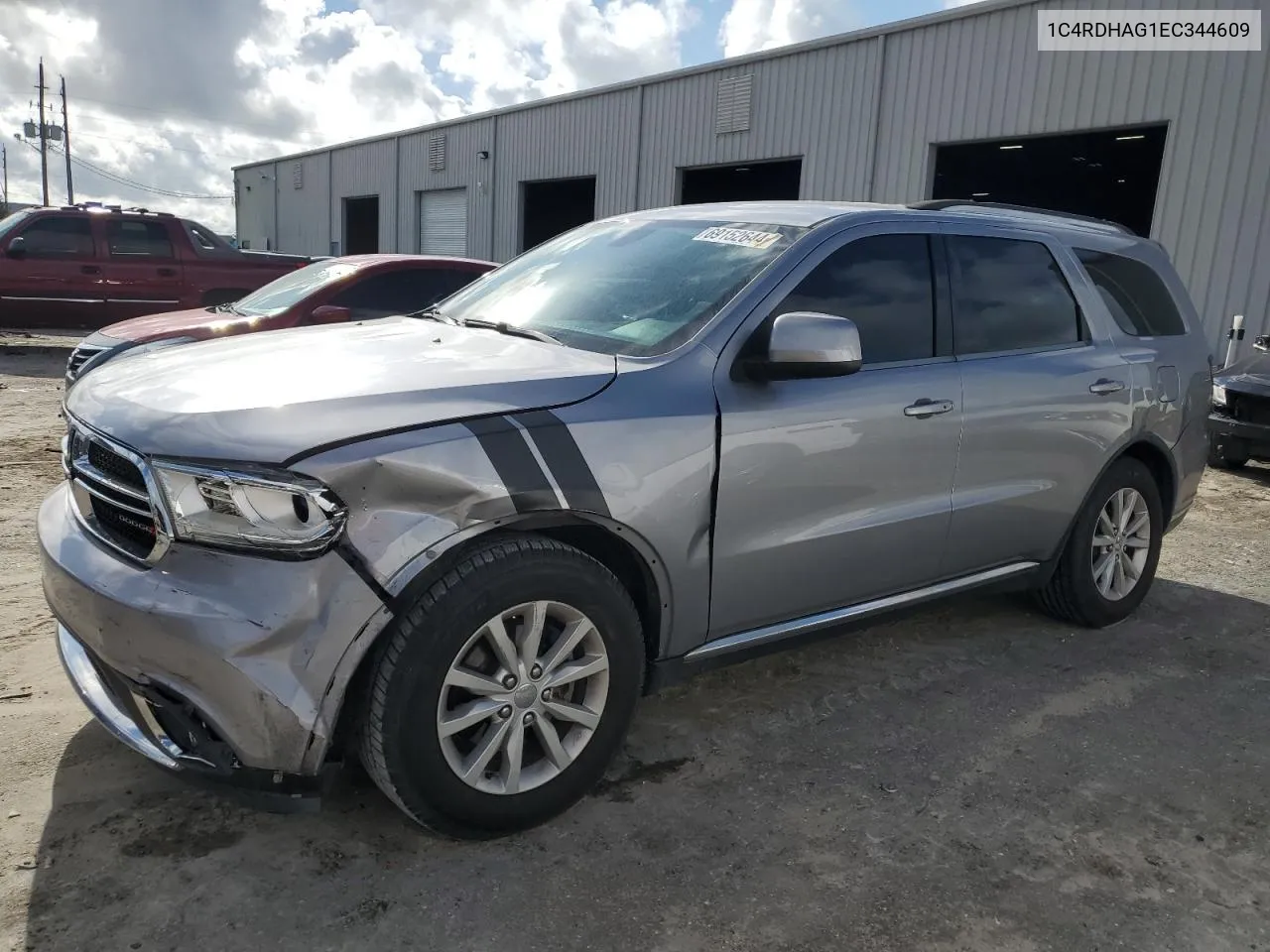 2014 Dodge Durango Sxt VIN: 1C4RDHAG1EC344609 Lot: 69152644