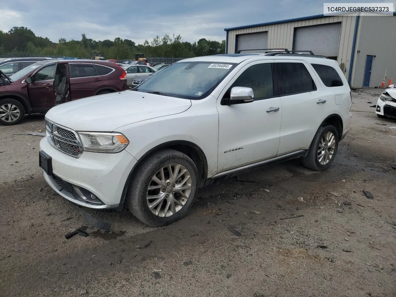 1C4RDJEG8EC537373 2014 Dodge Durango Citadel