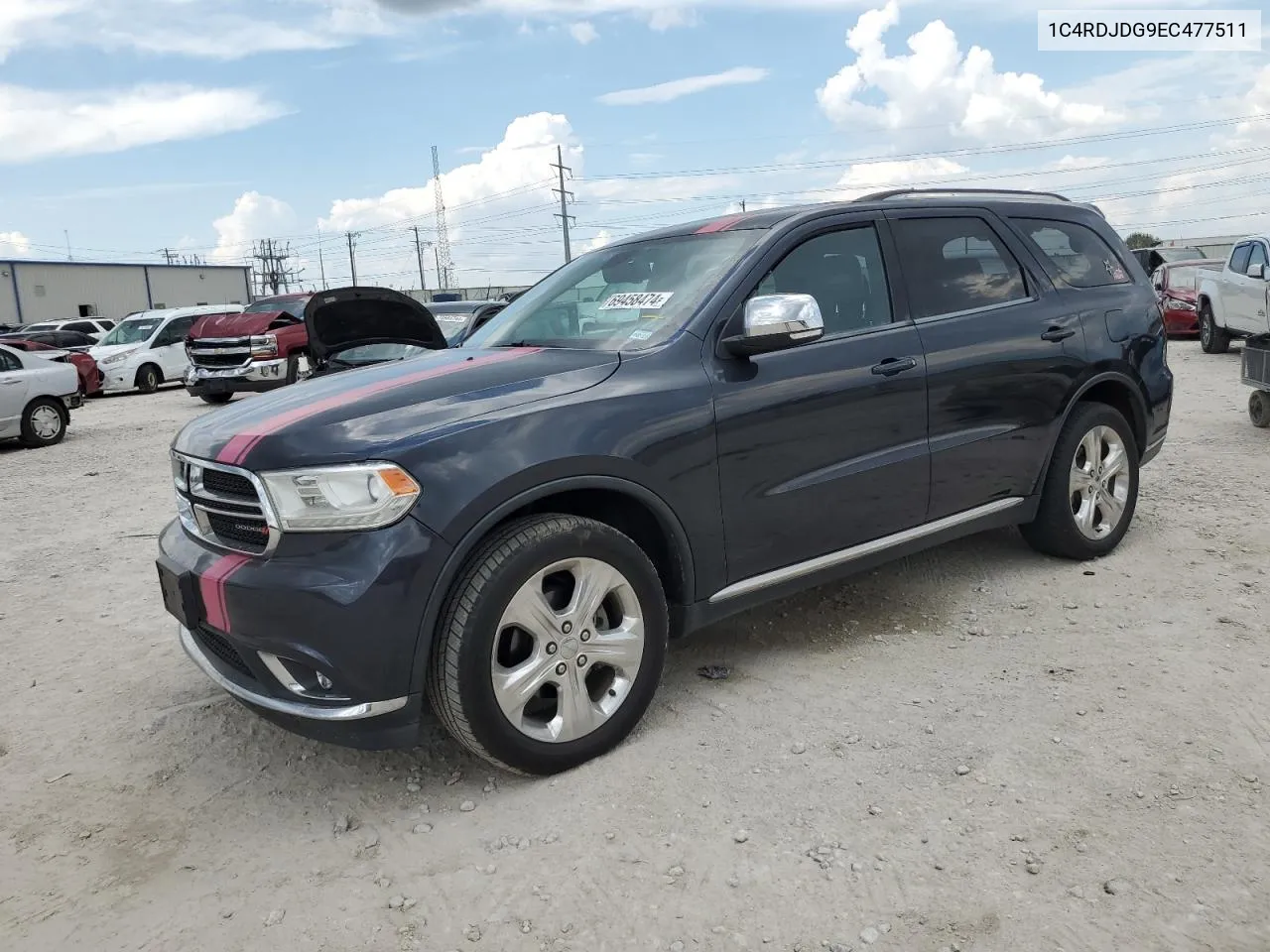 2014 Dodge Durango Limited VIN: 1C4RDJDG9EC477511 Lot: 69458474