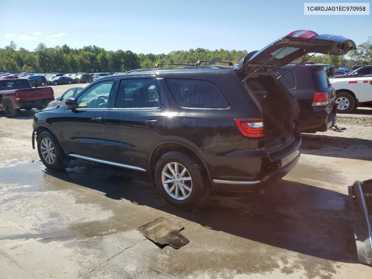 2014 Dodge Durango Sxt VIN: 1C4RDJAG1EC970958 Lot: 69664894