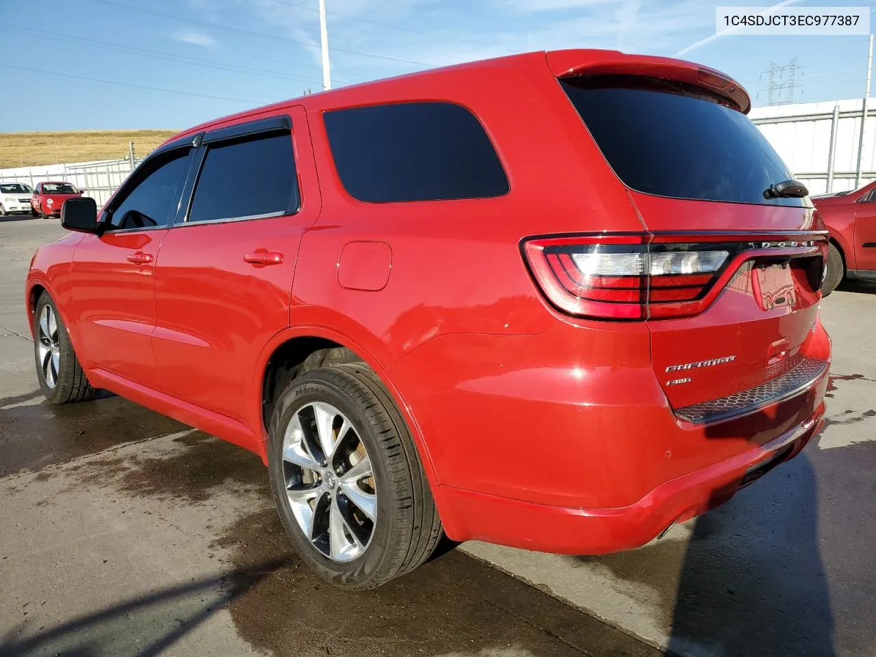 2014 Dodge Durango R/T VIN: 1C4SDJCT3EC977387 Lot: 70806754