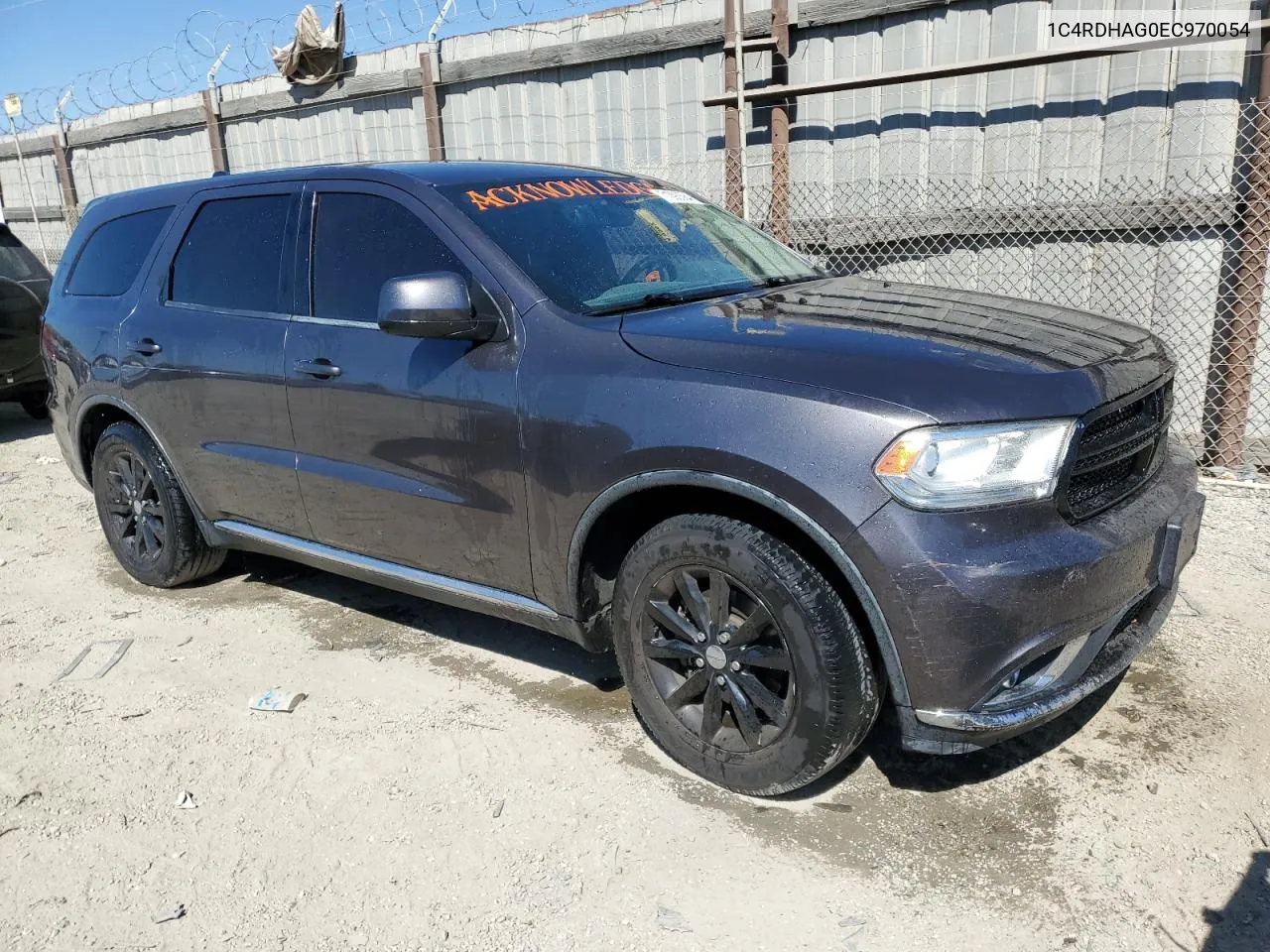 2014 Dodge Durango Sxt VIN: 1C4RDHAG0EC970054 Lot: 71093584