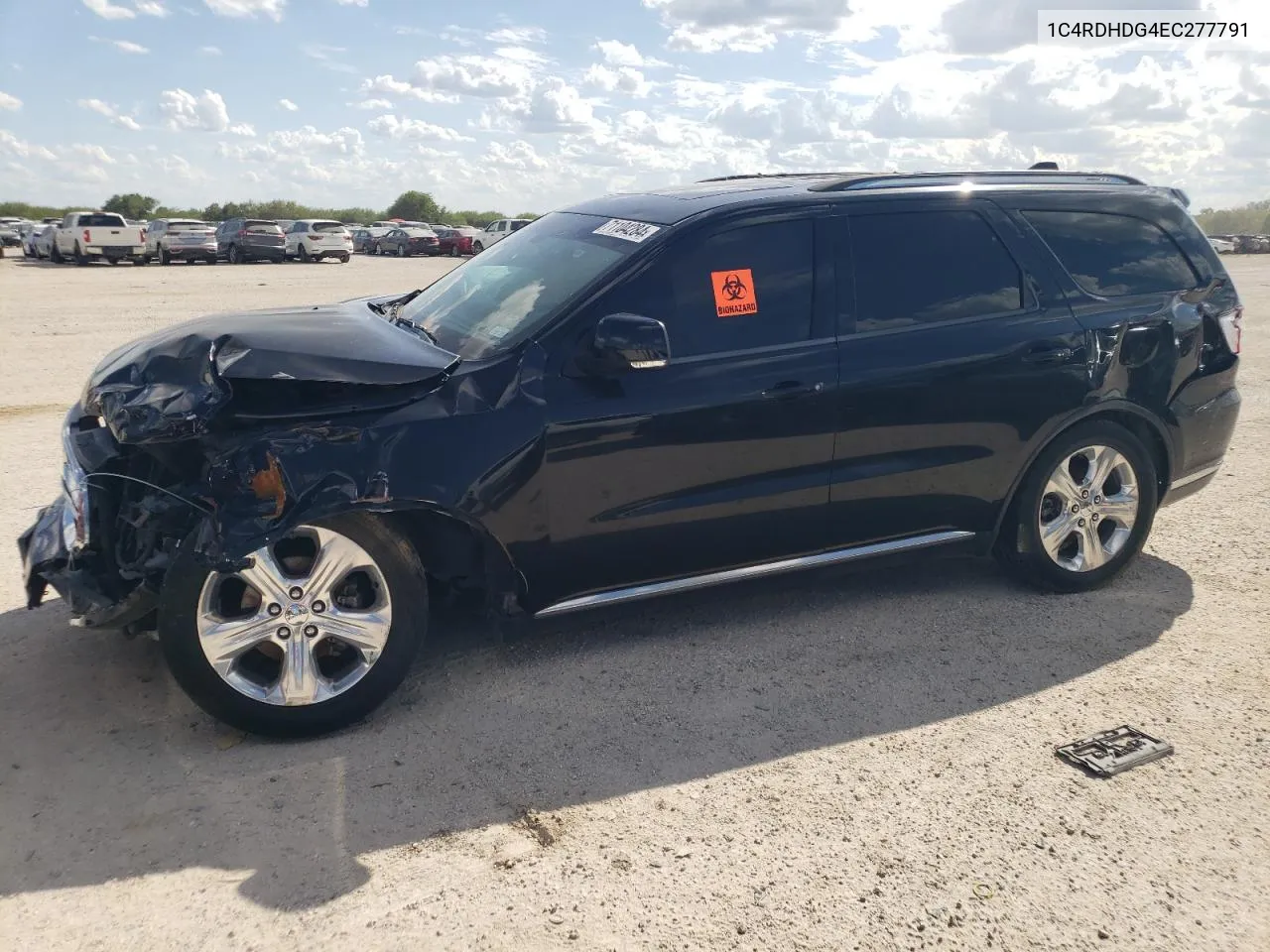 2014 Dodge Durango Limited VIN: 1C4RDHDG4EC277791 Lot: 71104284