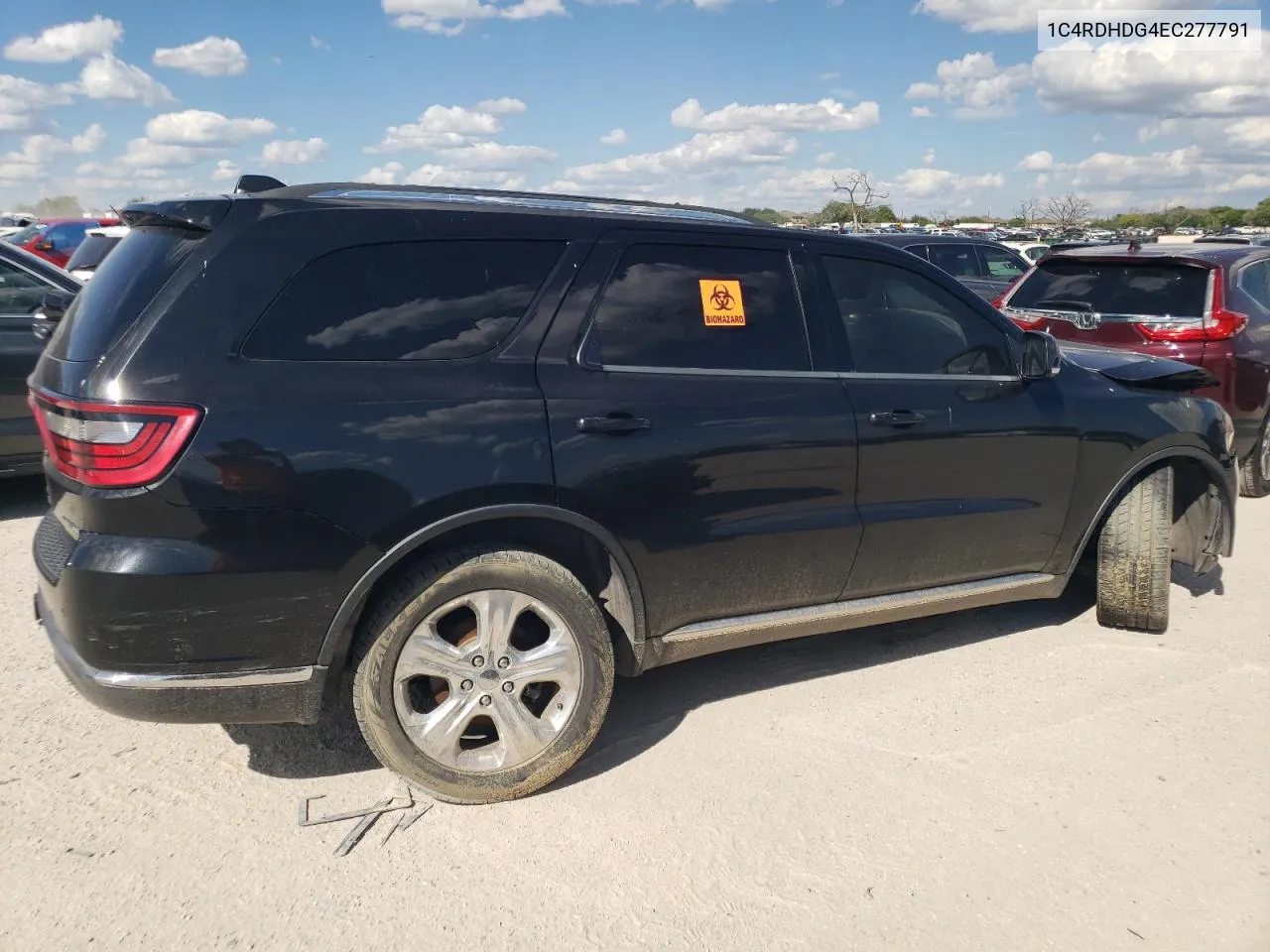 2014 Dodge Durango Limited VIN: 1C4RDHDG4EC277791 Lot: 71104284