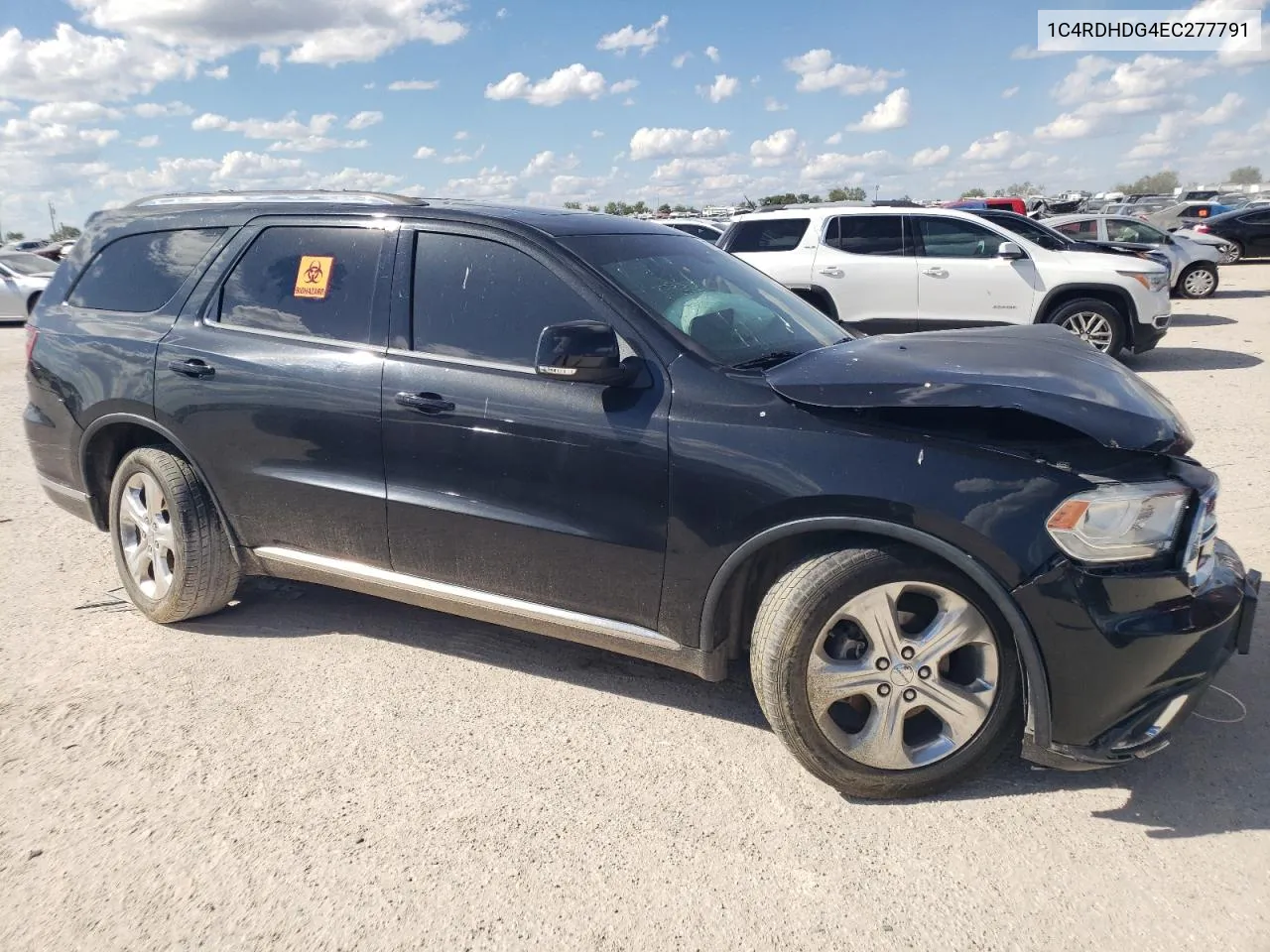 2014 Dodge Durango Limited VIN: 1C4RDHDG4EC277791 Lot: 71104284