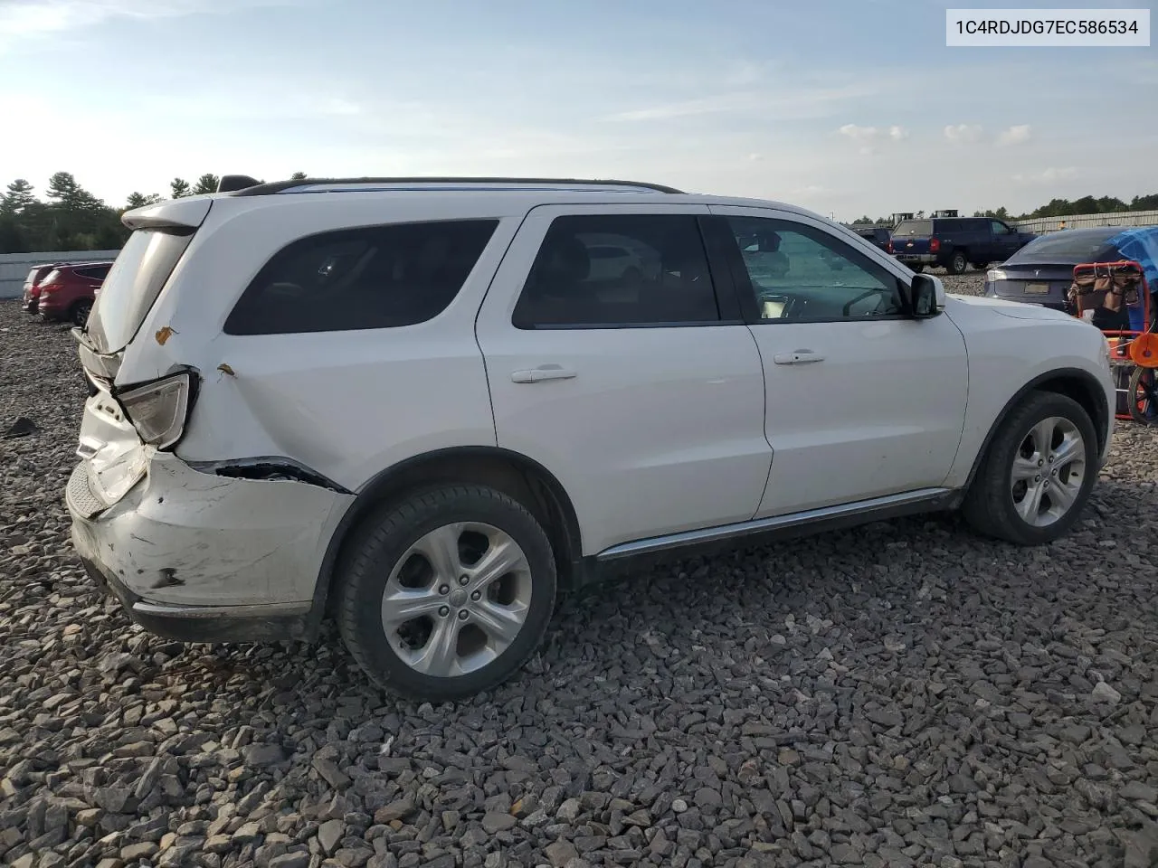 2014 Dodge Durango Limited VIN: 1C4RDJDG7EC586534 Lot: 71361384