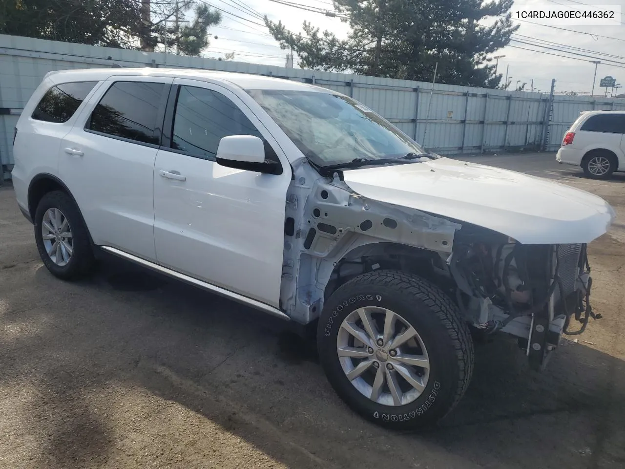 2014 Dodge Durango Sxt VIN: 1C4RDJAG0EC446362 Lot: 71506284