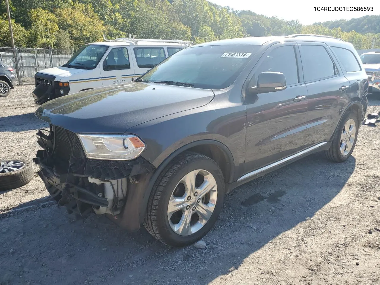 2014 Dodge Durango Limited VIN: 1C4RDJDG1EC586593 Lot: 71681314