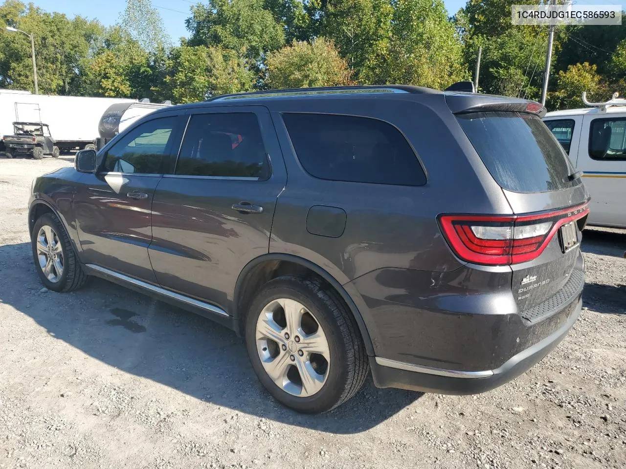 2014 Dodge Durango Limited VIN: 1C4RDJDG1EC586593 Lot: 71681314