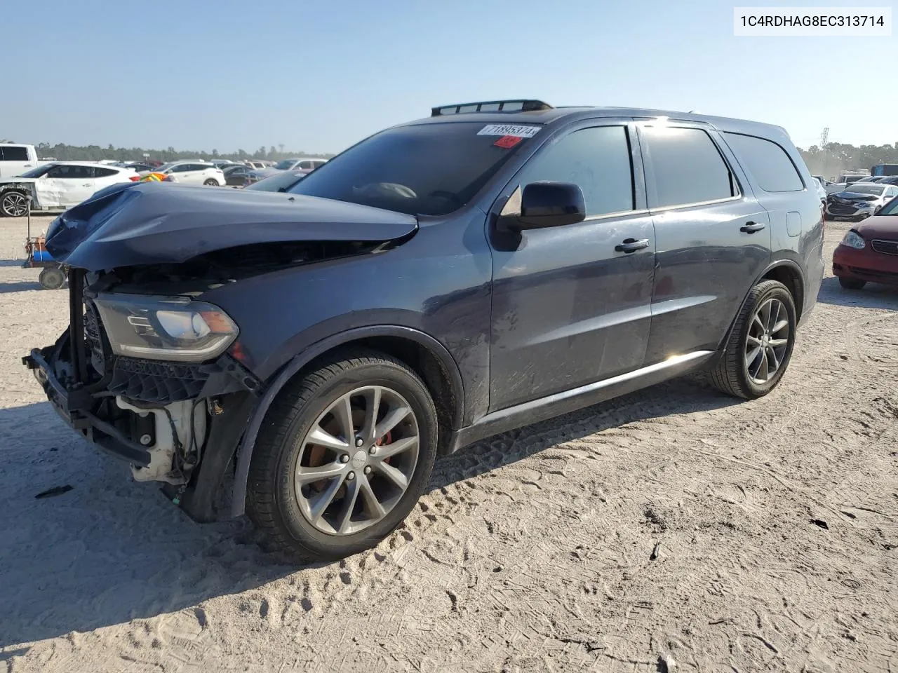 2014 Dodge Durango Sxt VIN: 1C4RDHAG8EC313714 Lot: 71895374