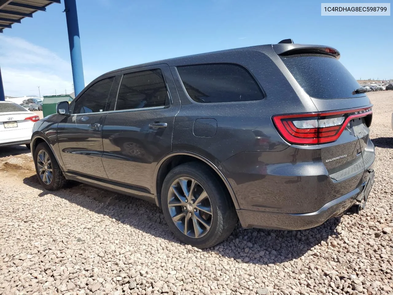 2014 Dodge Durango Sxt VIN: 1C4RDHAG8EC598799 Lot: 72034254