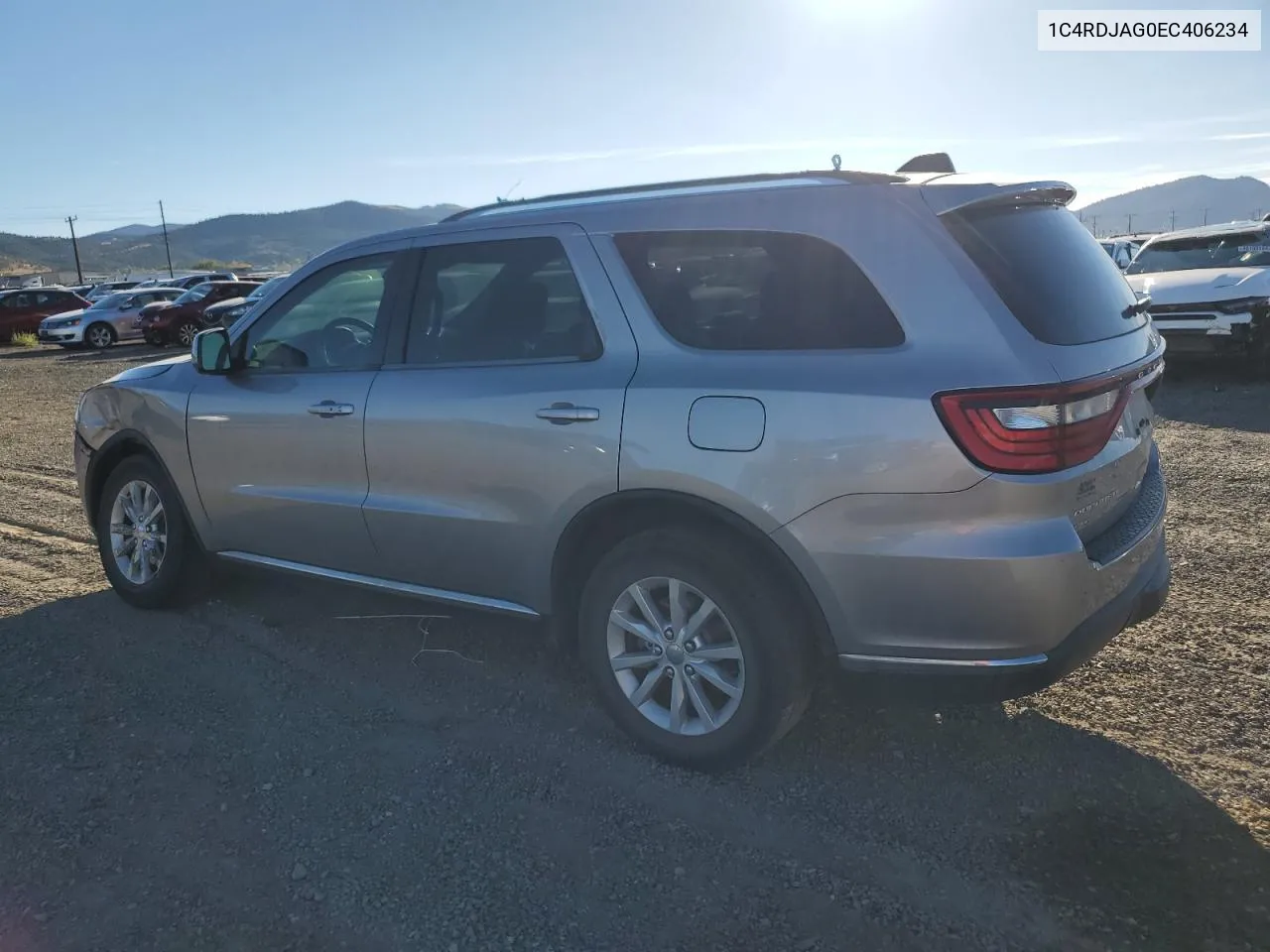 2014 Dodge Durango Sxt VIN: 1C4RDJAG0EC406234 Lot: 72081754