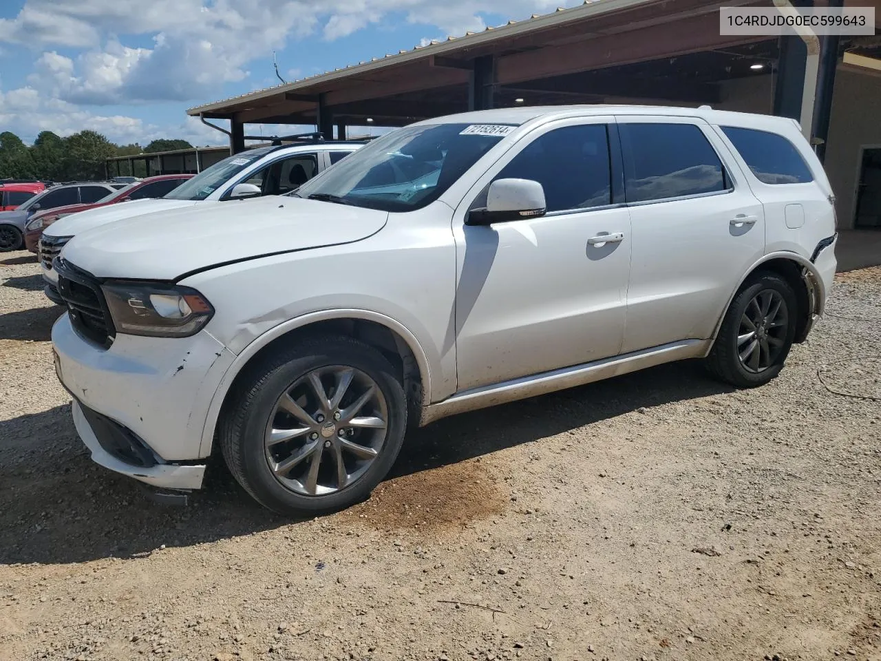 2014 Dodge Durango Limited VIN: 1C4RDJDG0EC599643 Lot: 72152614