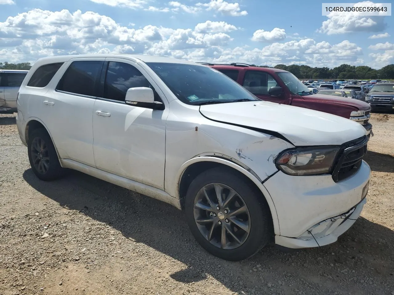 2014 Dodge Durango Limited VIN: 1C4RDJDG0EC599643 Lot: 72152614