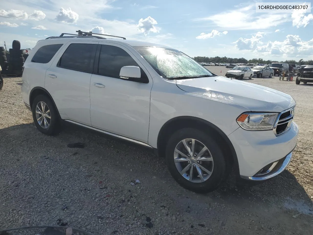 2014 Dodge Durango Limited VIN: 1C4RDHDG0EC483707 Lot: 72674154