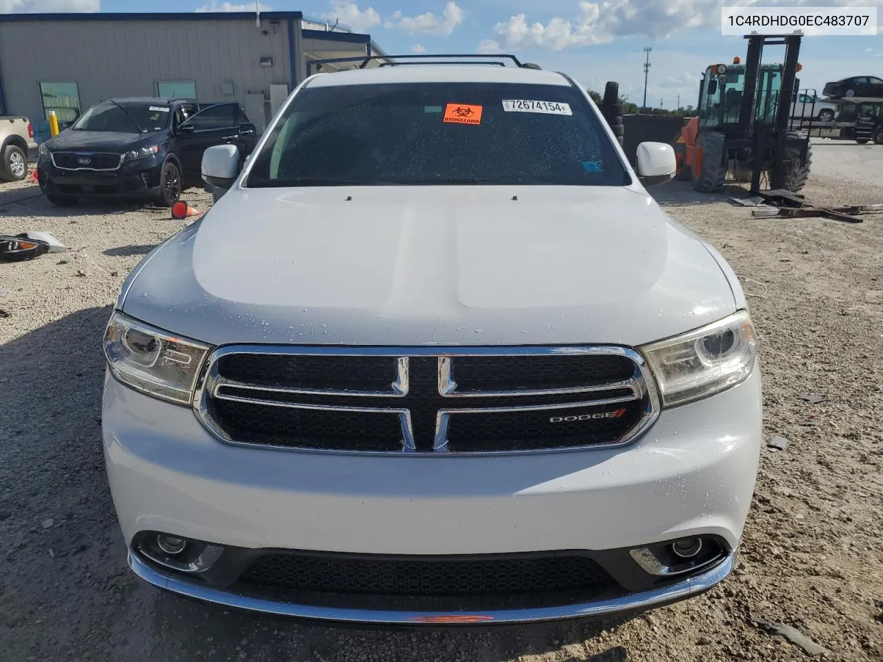 2014 Dodge Durango Limited VIN: 1C4RDHDG0EC483707 Lot: 72674154