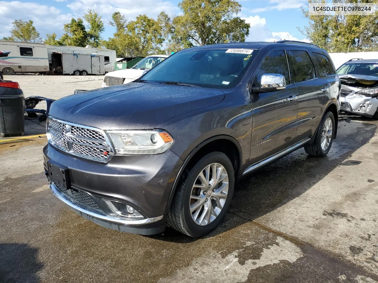 1C4SDJET1EC978244 2014 Dodge Durango Citadel