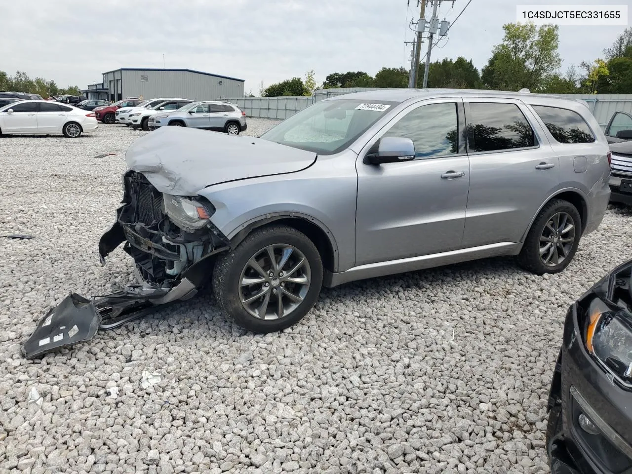 2014 Dodge Durango R/T VIN: 1C4SDJCT5EC331655 Lot: 72944494