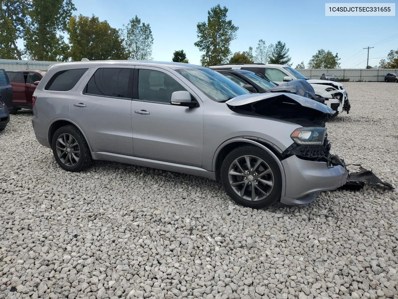 2014 Dodge Durango R/T VIN: 1C4SDJCT5EC331655 Lot: 72944494