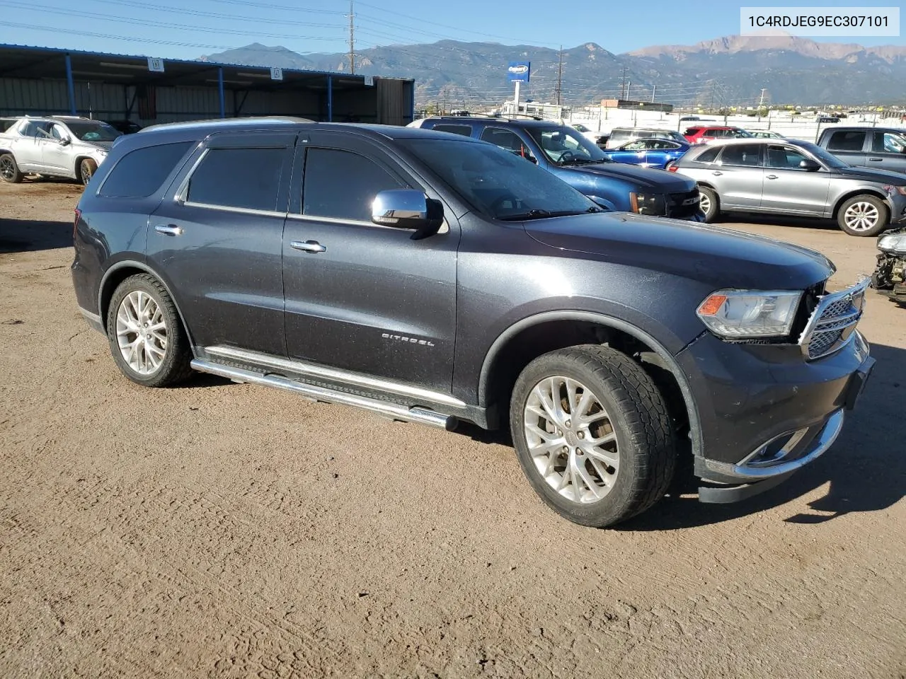 1C4RDJEG9EC307101 2014 Dodge Durango Citadel