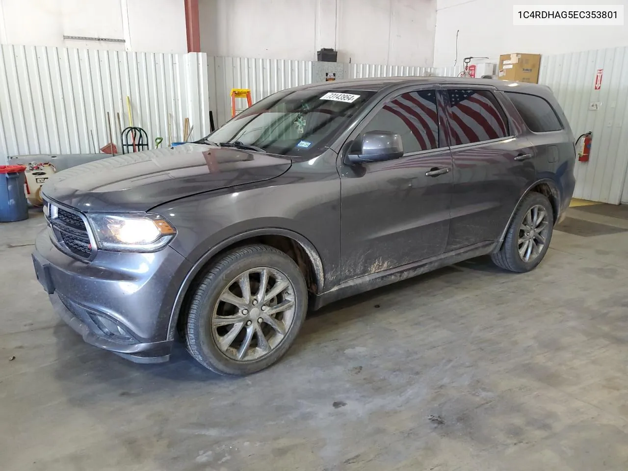 2014 Dodge Durango Sxt VIN: 1C4RDHAG5EC353801 Lot: 73143954