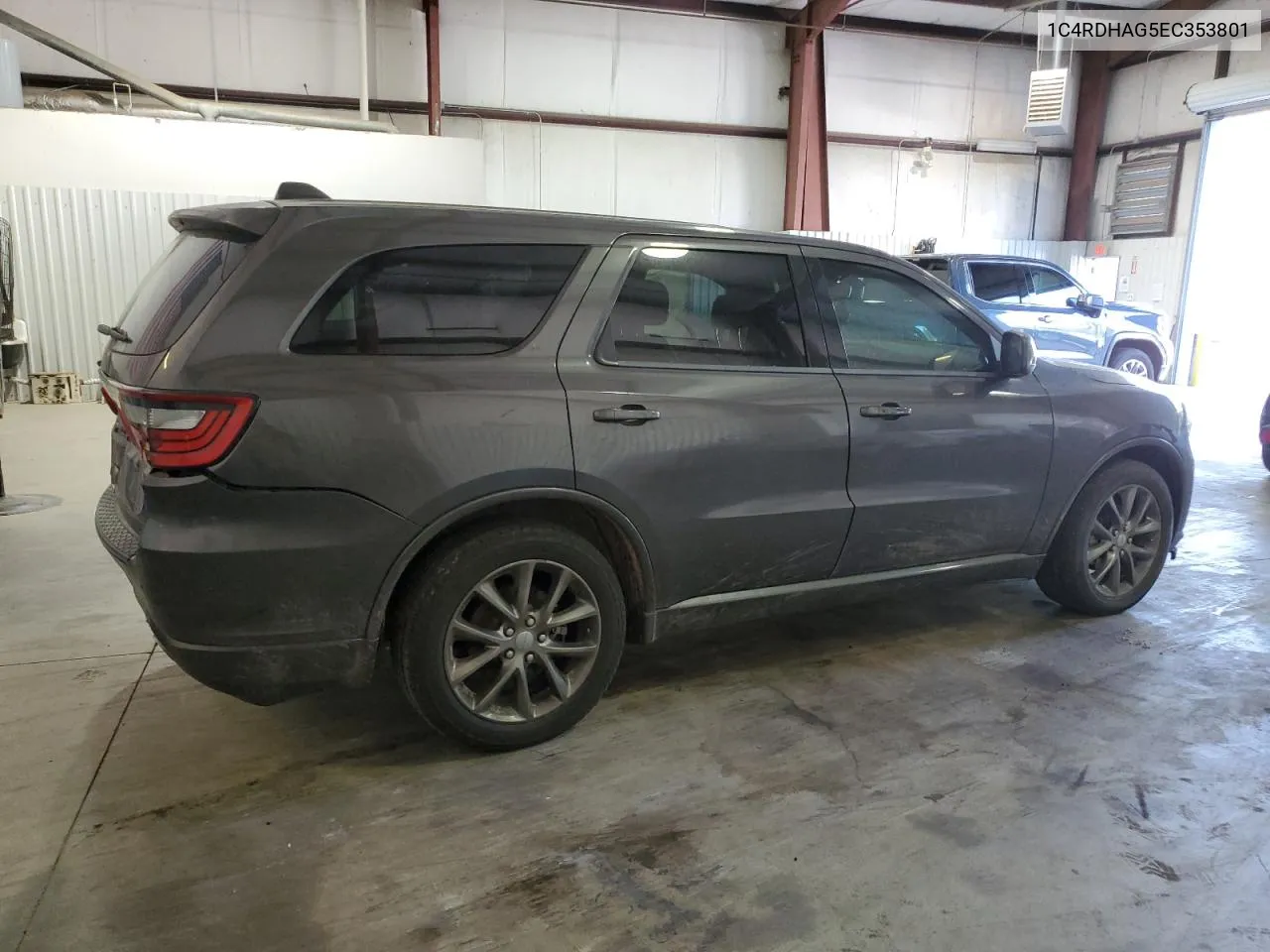 1C4RDHAG5EC353801 2014 Dodge Durango Sxt